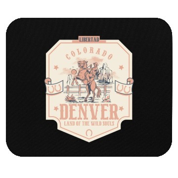 Discover denver colorado wild west town Mouse Pads