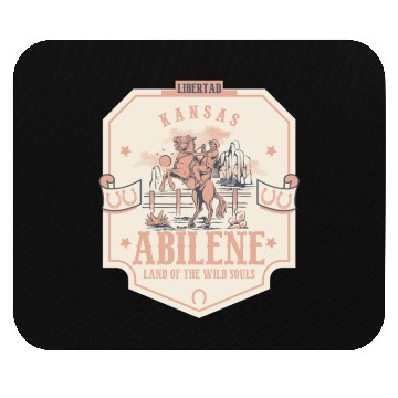 Discover abilene kansas wild west town Mouse Pads