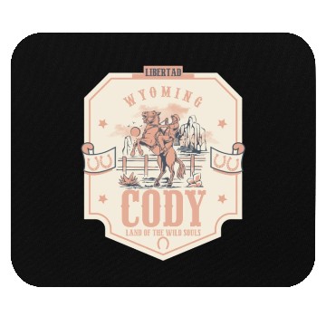 Discover Cody wyoming wild west town Mouse Pads