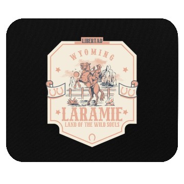 Discover laramie wyoming wild west town Mouse Pads