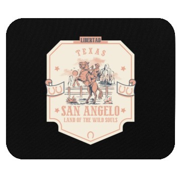 Discover san angelo texas wild west town Mouse Pads