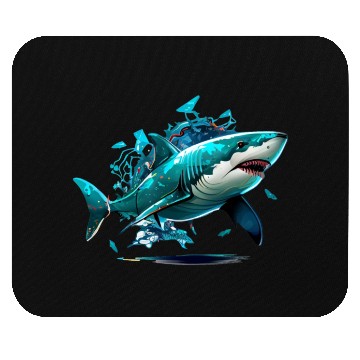 Discover shark game ps 3 Mouse Pads