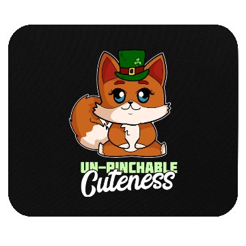 Discover Un Pinchable Cuteness St Patrick Day Fox Mouse Pads
