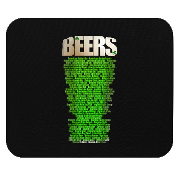 Discover Types of beer edition St Patrick's day Mouse Pads