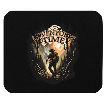 Discover Adventure time in mountains Mouse Pads