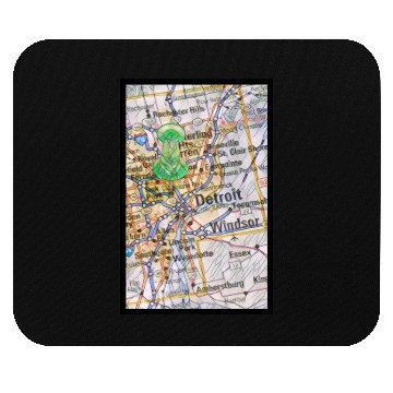 Discover Location Detroit Mouse Pads
