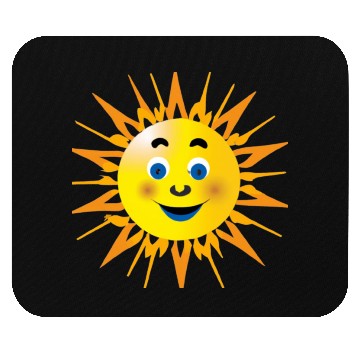 Discover the smiling sun Mouse Pads