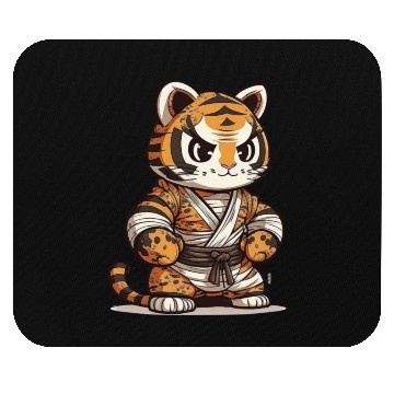 Discover a lion in a kimono Mouse Pads