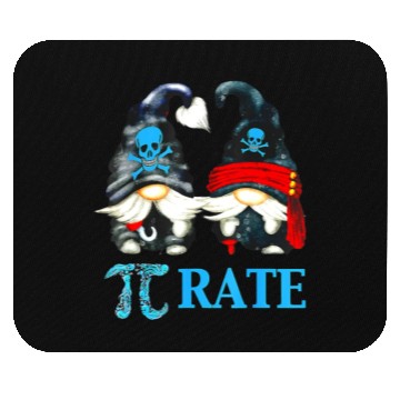 Discover Funny Pirate Gnome Octopus Pi Day Symbol For Math Mouse Pads