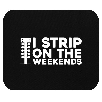 Discover I strip on the weekends drag racing Mouse Pads