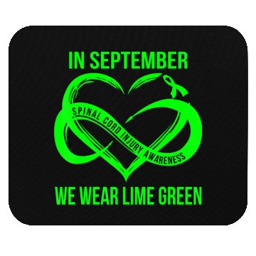 Discover In September We Wear Lime Green Spinal Cord Injury Mouse Pads