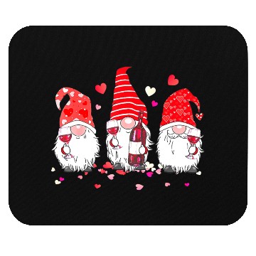Discover Funny Gnome Wine Lover Happy Valentines Day Pajama Mouse Pads