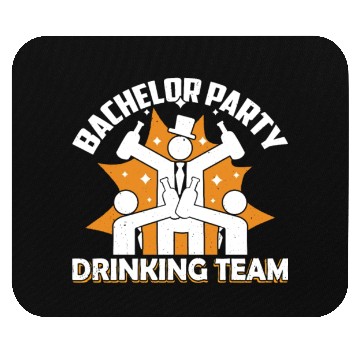 Discover Bachelor Party Drinking Team Bride Groom Mouse Pads