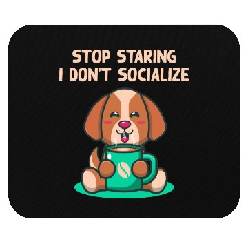 Discover Stop Staring I Dont Socialize Nerd Introvert Weird Mouse Pads