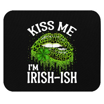 Discover Kiss Me I'm Irish Lips Sexy St Patricks Day Mouse Pads