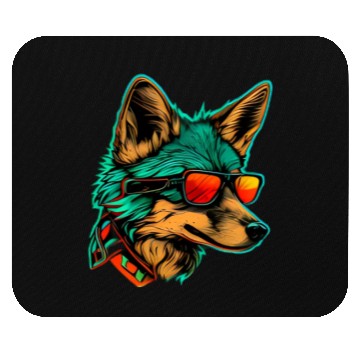 Discover cool fox wearing sunglasses Mouse Pads