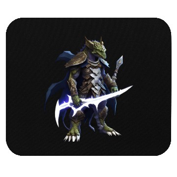 Discover dragon holding a mystical sword Mouse Pads