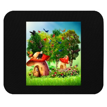 Discover paradise forest Mouse Pads