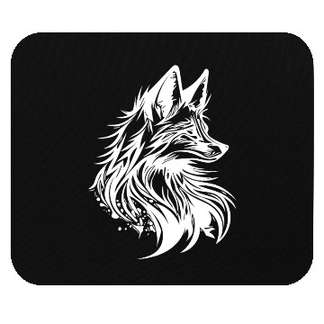 Discover Little Cunning Fox Portrait Tattoo Ink Mouse Pads