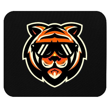 Discover Cool Bengal Tiger with Sunglasses Mouse Pads