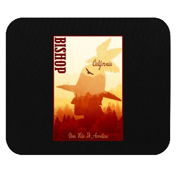 Discover Bishop California wild west town Mouse Pads
