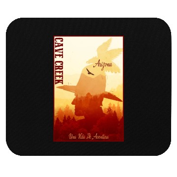 Discover Cave Creek Arizonna wild west town Mouse Pads