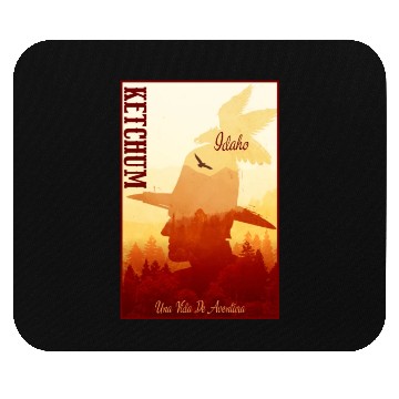 Discover Ketchum Idaho wild west town Mouse Pads