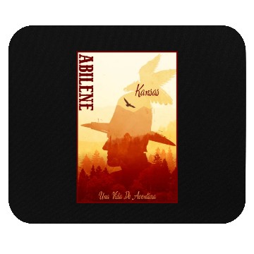 Discover Abilene Kansas wild west town Mouse Pads