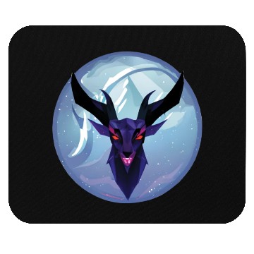 Discover Gothic Deer Goat Red Eyes Mouse Pads