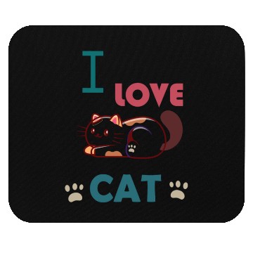 Discover I love cat Mouse Pads