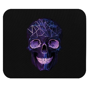 Discover Purple Violet Geometric Design Skull Mouse Pads