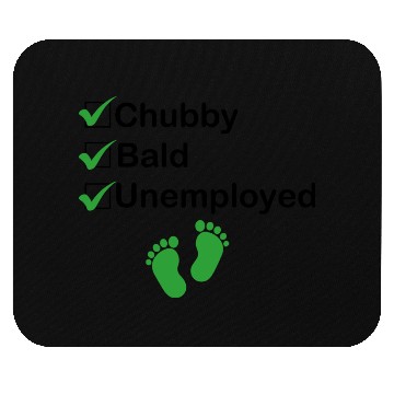 Discover Chubby Bald Unemployed Funny Newborn Baby Mouse Pads