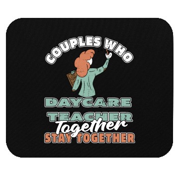 Discover Daycare Teacher Couple Mouse Pads