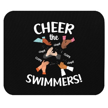 Discover Cheer The Swimmers Clapping Hands Pool Sports Mouse Pads