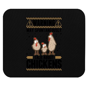 Discover Warning Chickens Farmer Chicken Mouse Pads