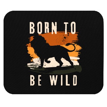 Discover Born to be wild Lion Animal Mouse Pads