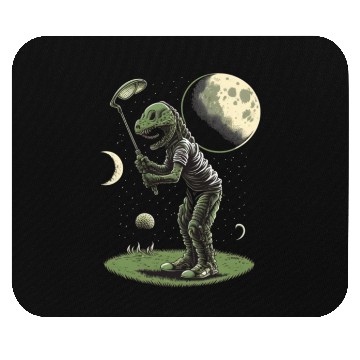 Discover Alien Playing Golf Golfer UFO Extraterrestrial Mouse Pads