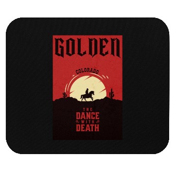 Discover Golden Colorado wild west town Mouse Pads