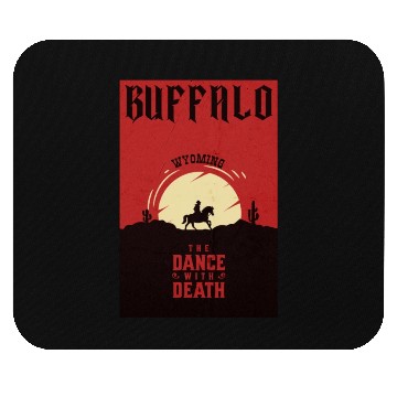 Discover Buffalo Wyoming wild west town Mouse Pads