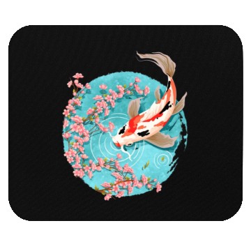 Discover koi carp fish graphic koi fish lover Mouse Pads