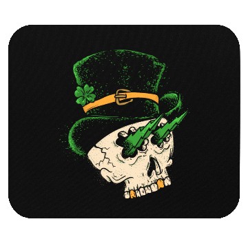 Discover st patrick's skull Mouse Pads