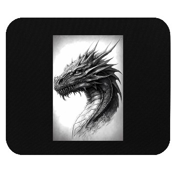 Discover Realistic Dragon Drawing Mouse Pads