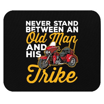Discover Never Stand Between Old Man And His Motorcycle Mouse Pads
