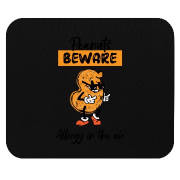 Discover Peanuts Beware Allergy In The Air Peanut Allergic Mouse Pads