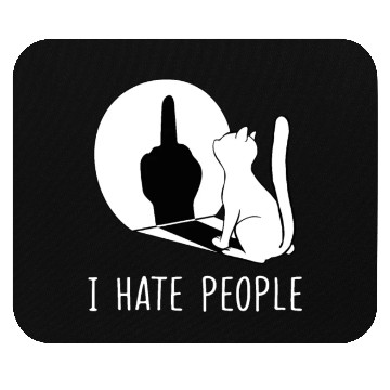 Discover Grumpy Kitten Cats I Don't Like People Cat I Hateb Mouse Pads