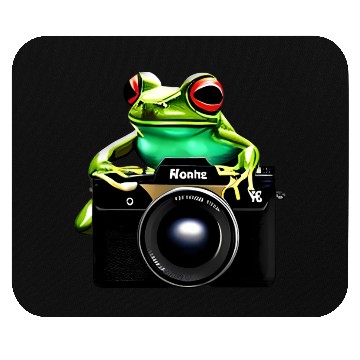 Discover Frog Photographer Mouse Pads