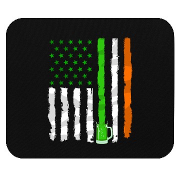 Discover Irish American Flag Draft Beer Shamrock St Patrick Mouse Pads