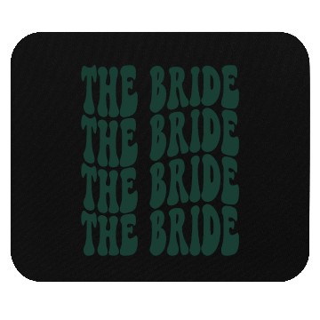 Discover Bachelorette Party The Bride Emerald Green Design Mouse Pads