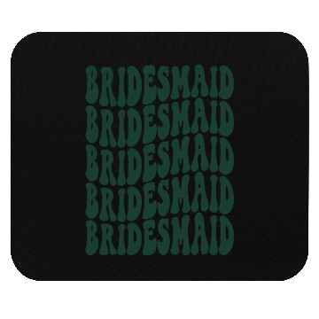 Discover Bachelorette Party Bridesmaid Emerald Green Design Mouse Pads