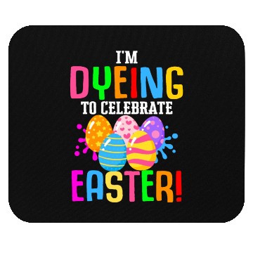 Discover Easter Colorful Egg Dye Rabbit Egg Hunt Mouse Pads
